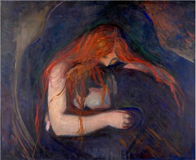 Picture Of Vampyren The Vampire By Edvard Munch